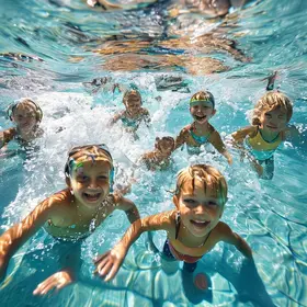 aulas de natação infantil