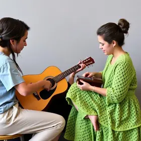 cursos de crochê, violão e teatro