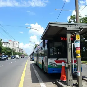 ponto de ônibus desaba