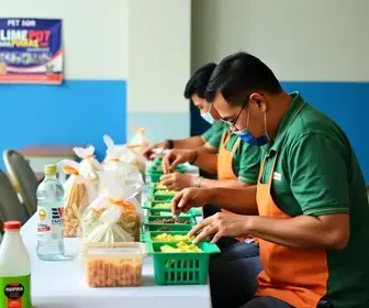 almoço para mesários